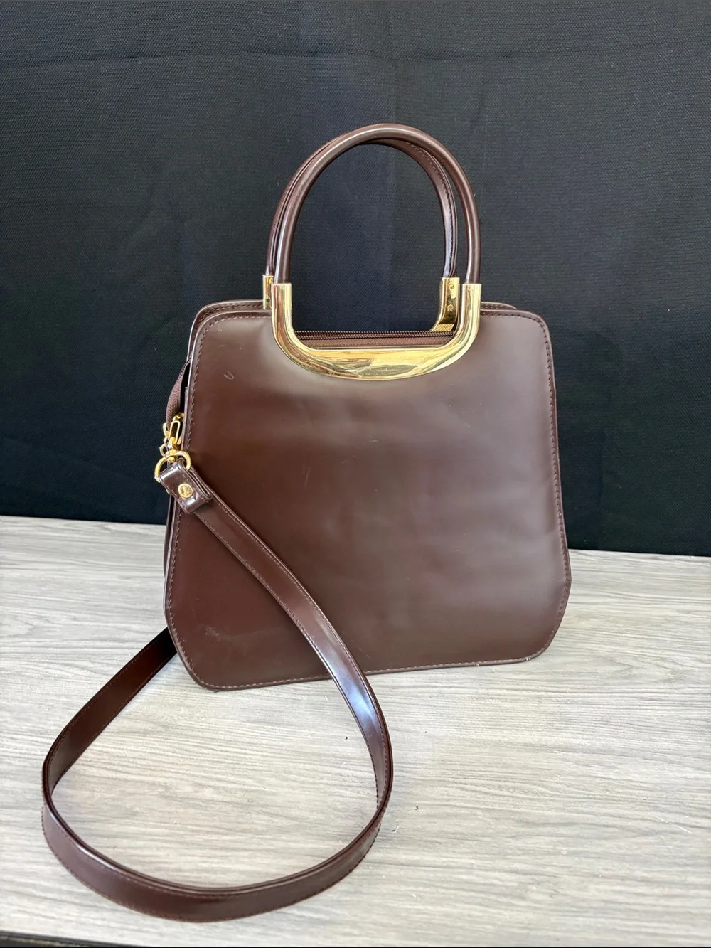 Guess structured satchel